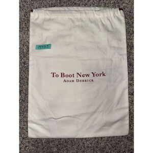 To Boot New York Cream Red Drawstring Dust Storage Bag One Size​